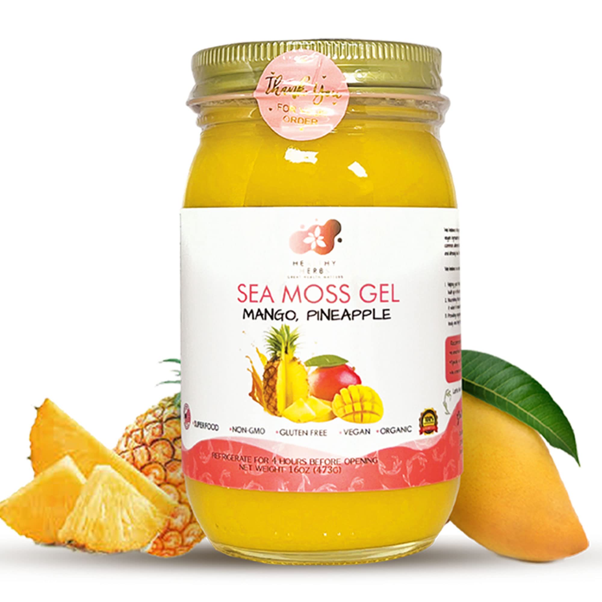 Amazon.com: Healthy Herbs Sea Moss Gel (Mango Pineapple